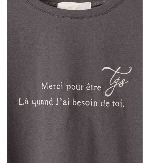 ANY SIS「ロゴ刺繍 Tシャツ」|Tシャツ・カットソー|