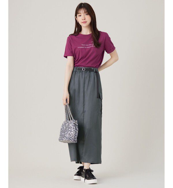 ANY SIS「ロゴ刺繍 Tシャツ」|Tシャツ・カットソー|