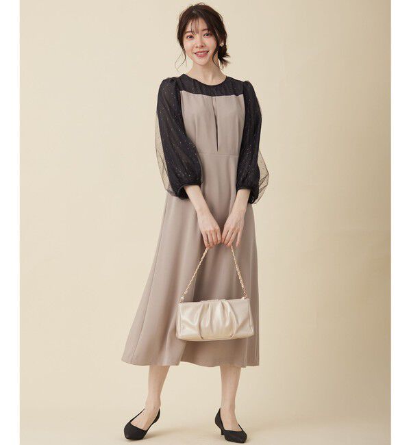 any SiS「【Lily Calin】シャイニードットコンビ ドレス」|ドレス|
