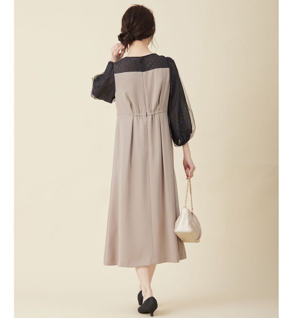 any SiS「【Lily Calin】シャイニードットコンビ ドレス」|ドレス|