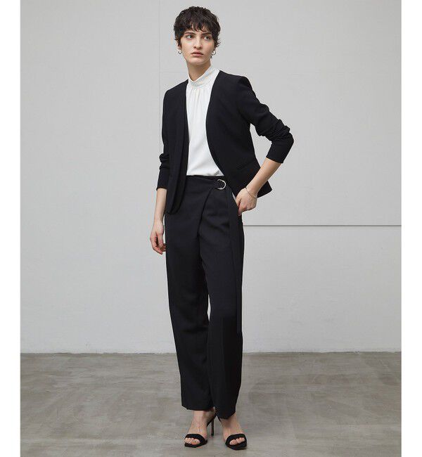 BEIGE,「【L-size】EVA / ハイネックハーフスリーブブラウス」|シャツ・ブラウス|