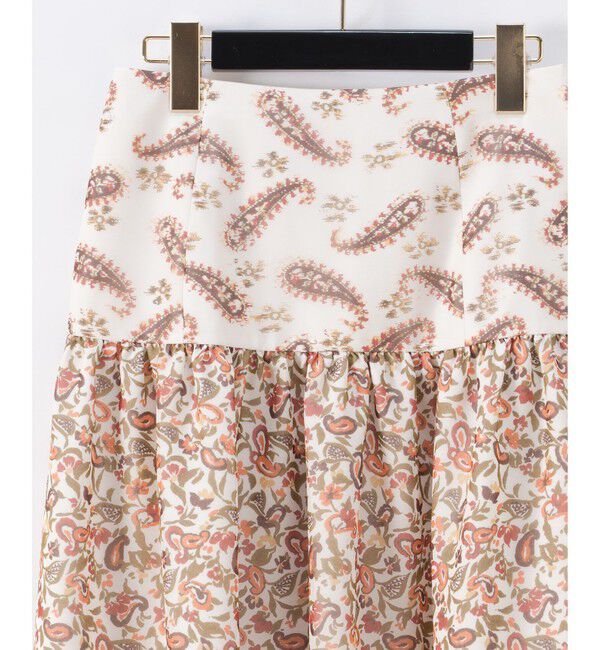 GRACE CONTINENTAL「ペイズリーコンビスカート」|スカート|