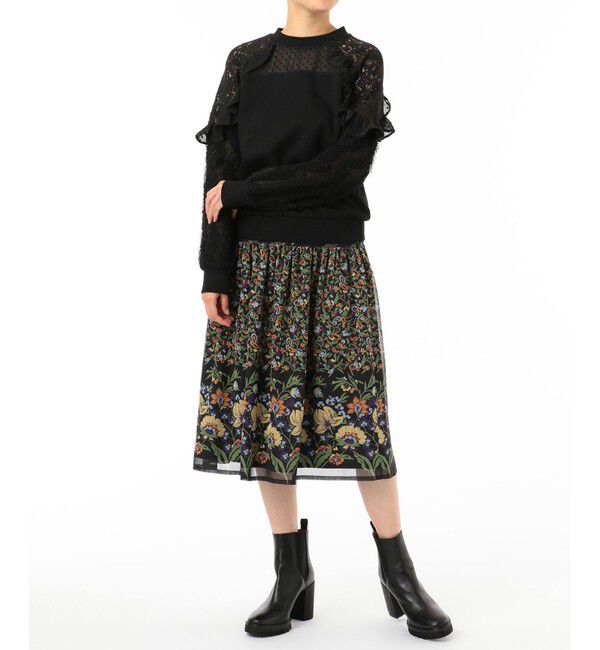 GRACE CONTINENTAL「ペイズリーコンビスカート」|スカート|