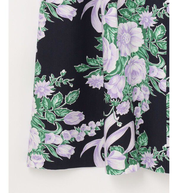  「ブーケプリントロングワンピース」|ワンピース|