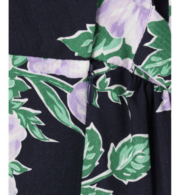  「ブーケプリントロングワンピース」|ワンピース|