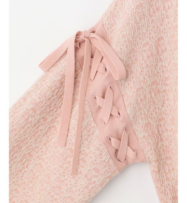 GRACE CONTINENTAL「レーシーニットワンピース」|ワンピース|