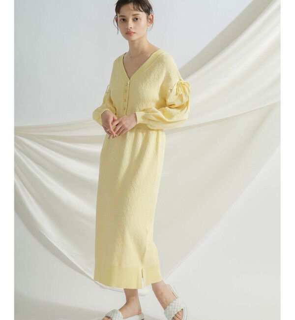 GRACE CONTINENTAL「レーシーニットワンピース」|ワンピース|