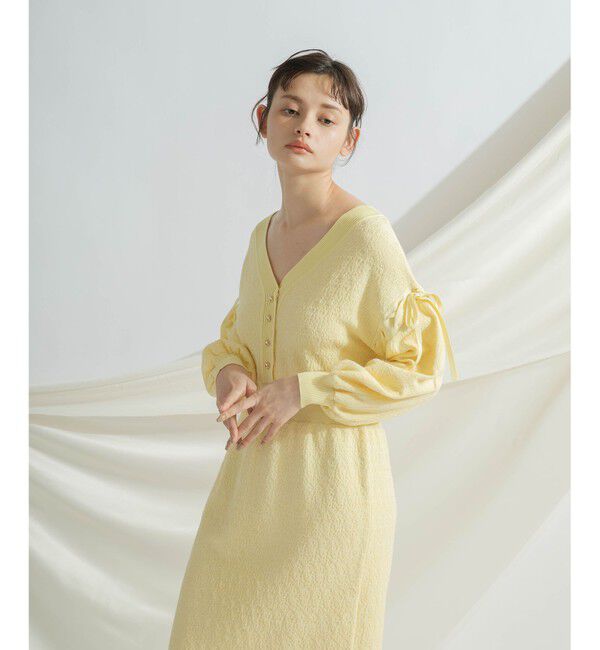 GRACE CONTINENTAL「レーシーニットワンピース」|ワンピース|