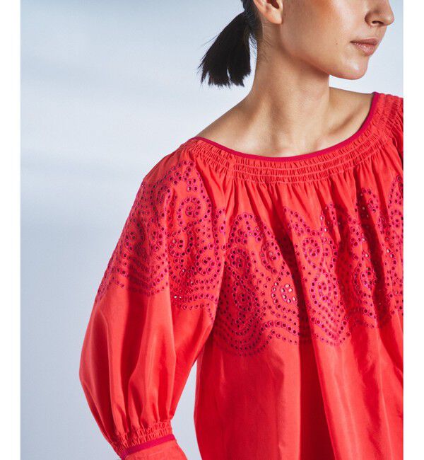  「ステッチギャザートップ」|シャツ・ブラウス|