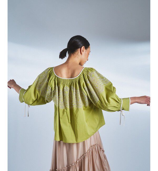  「ステッチギャザートップ」|シャツ・ブラウス|