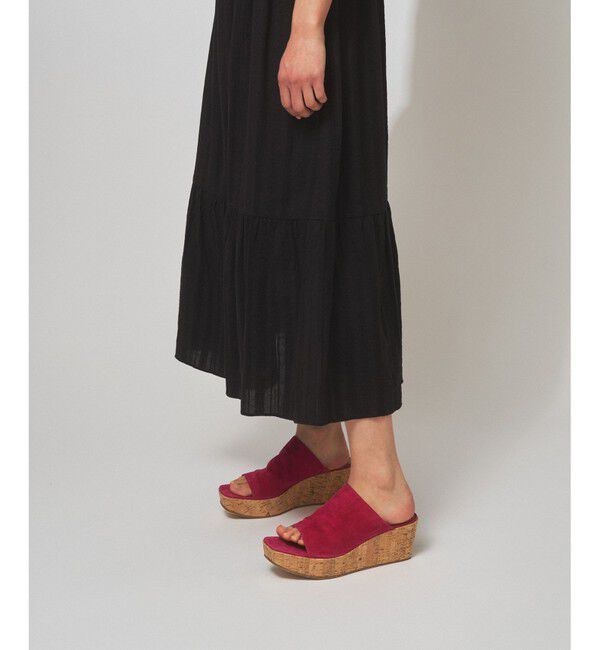  「ドビー刺繍ロングワンピース」|ワンピース|