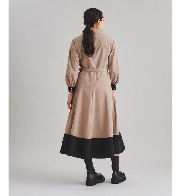  「ボリュームフレアシャツワンピース」|ワンピース|