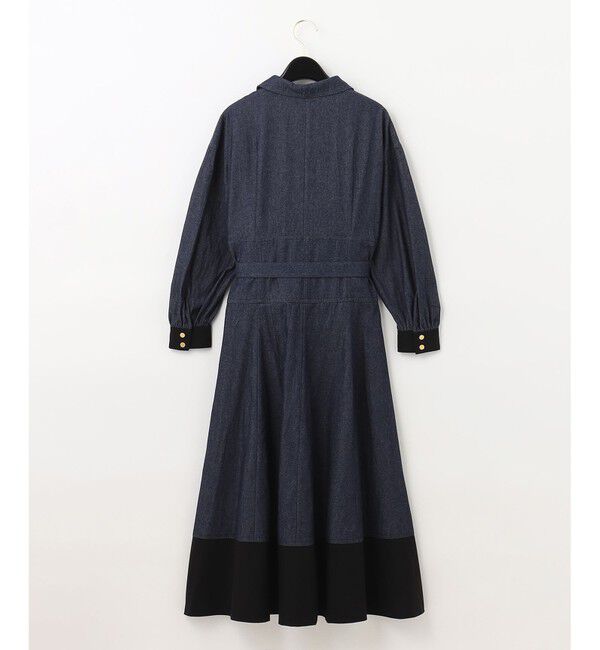  「ボリュームフレアシャツワンピース」|ワンピース|