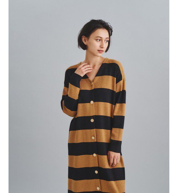  「ラメボーダーニットワンピース」|ワンピース|