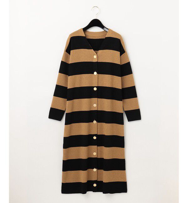  「ラメボーダーニットワンピース」|ワンピース|