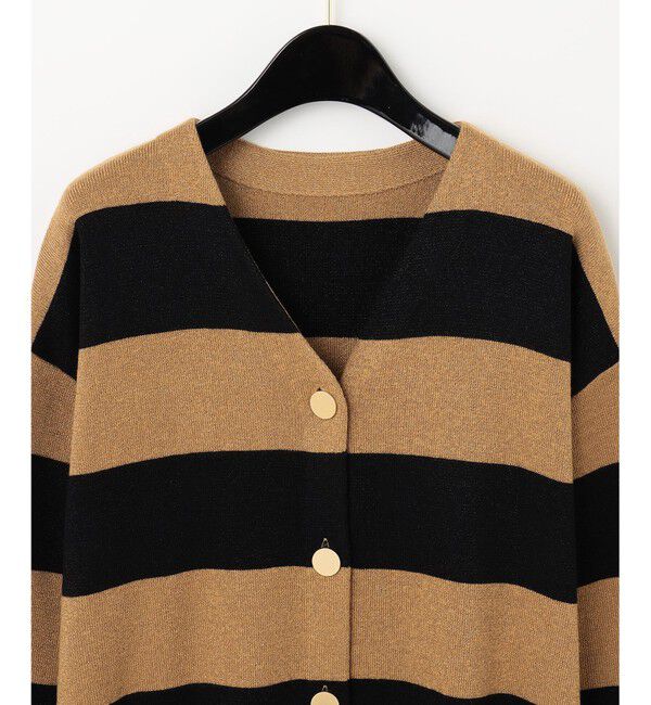  「ラメボーダーニットワンピース」|ワンピース|