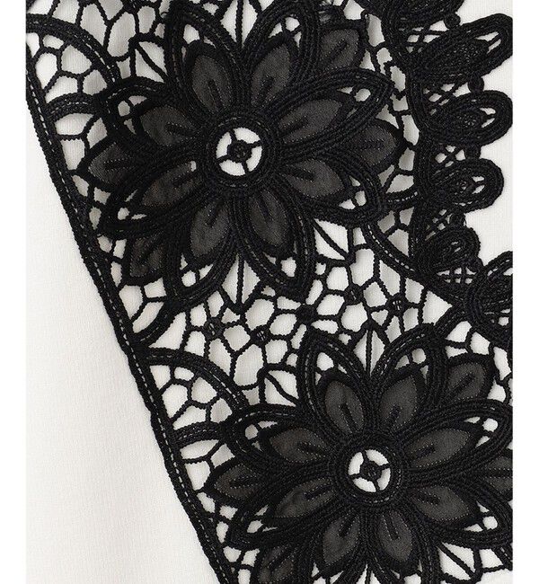  「フラワーレースニットワンピース」|ワンピース|