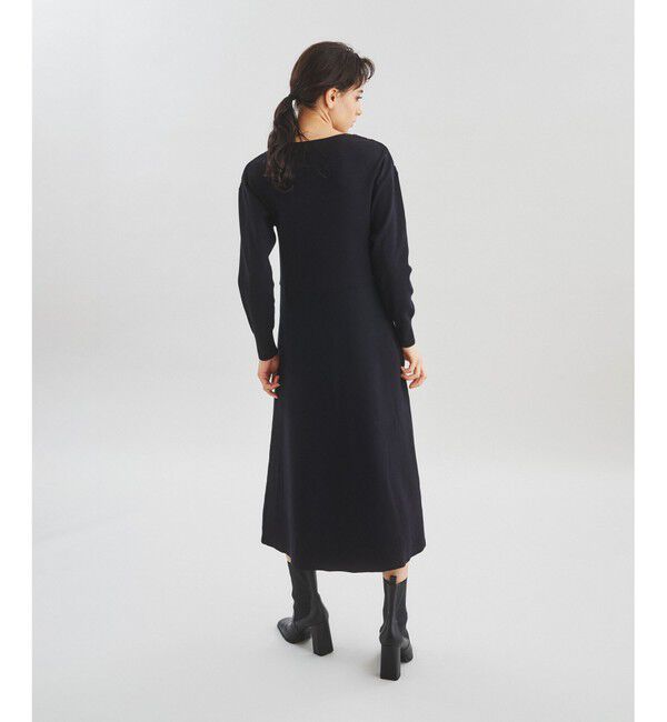  「フラワーレースニットワンピース」|ワンピース|