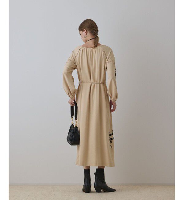 GRACE CONTINENTAL「エンブロイダリーカフタンワンピース」|ワンピース|