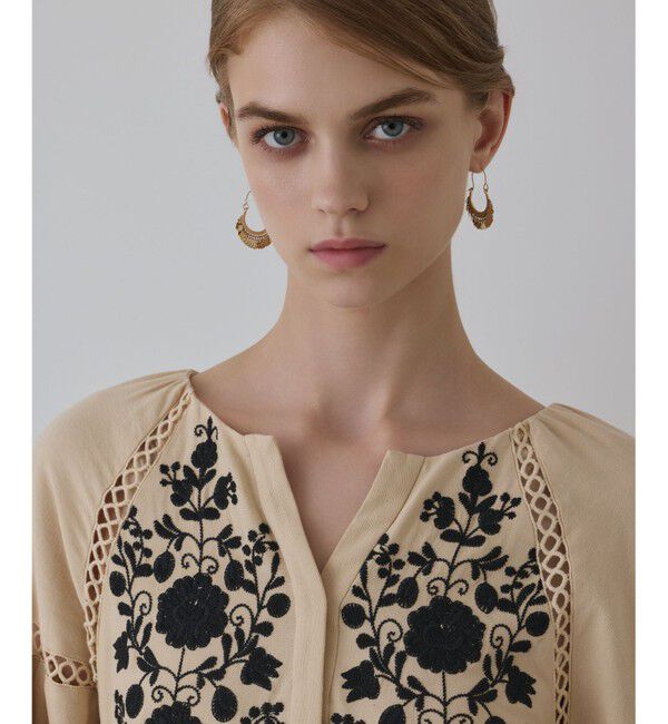 GRACE CONTINENTAL「エンブロイダリーカフタンワンピース」|ワンピース|