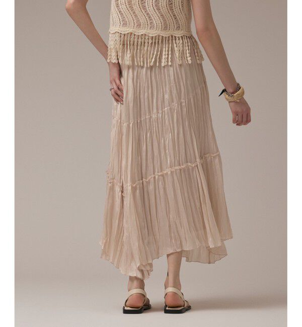 GRACE CONTINENTAL「ワッシャープリーツスカート」|スカート|