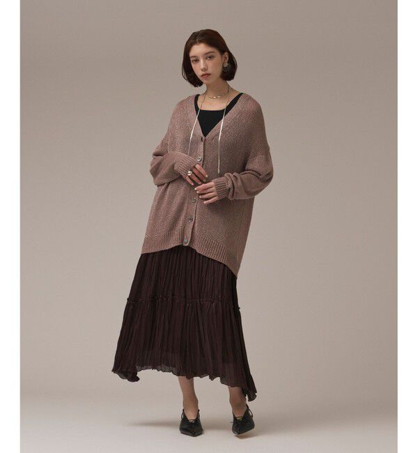 GRACE CONTINENTAL「ワッシャープリーツスカート」|スカート|