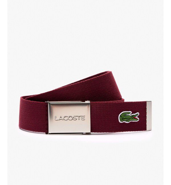 LACOSTE「『Made in France』 L.12.12 布ベルト」|ベルト|ワイン