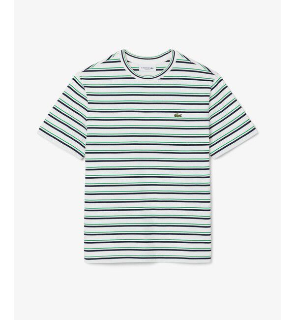 LACOSTE「エッセンシャルボーダー半袖Tシャツ」|Tシャツ・カットソー|