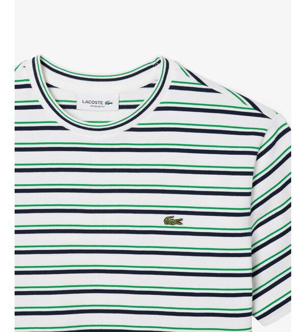 LACOSTE「エッセンシャルボーダー半袖Tシャツ」|Tシャツ・カットソー|