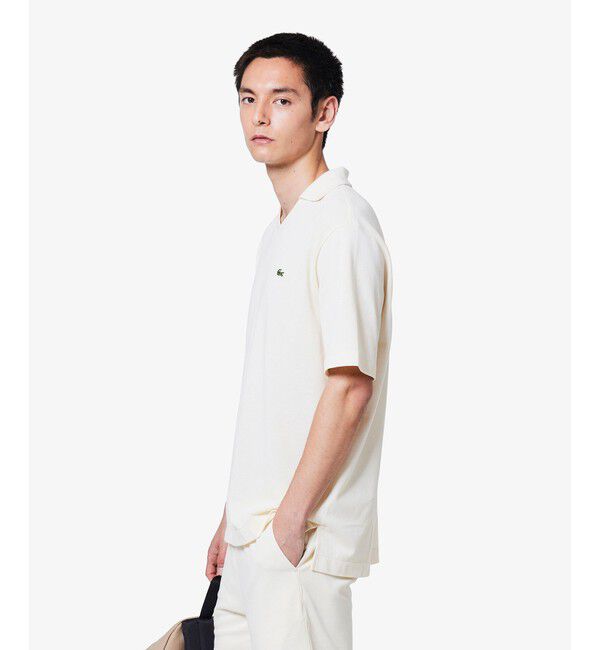 LACOSTE「L.12.12アレンジ スキッパーネックポロシャツ」|ポロシャツ|