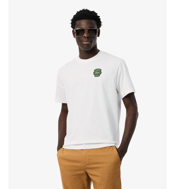LACOSTE「【EC only】ラコステパリワッペンTシャツ」|Tシャツ・カットソー|ホワイト