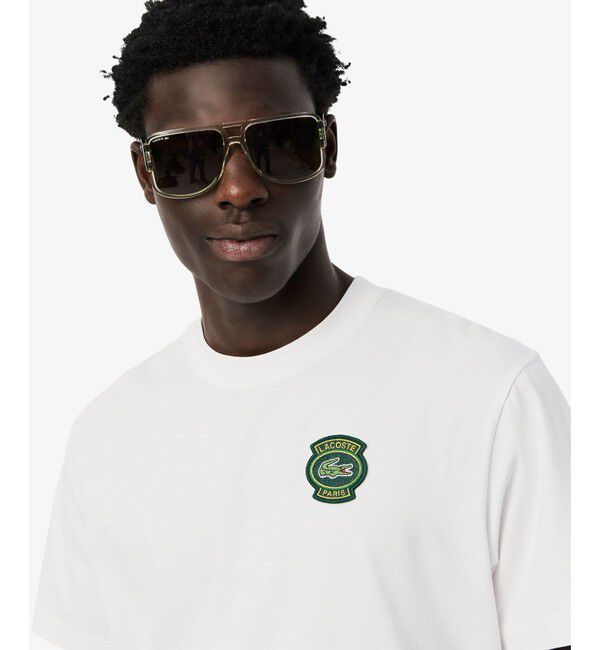 LACOSTE「【EC only】ラコステパリワッペンTシャツ」|Tシャツ・カットソー|