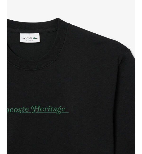 LACOSTE「ヘリテージロゴステッチTシャツ」|Tシャツ・カットソー|