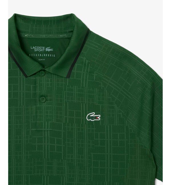 LACOSTE「【EC only】『ノバク・ジョコビッチ』ラケットプリントウルトラドライポロシャツ」|ポロシャツ|