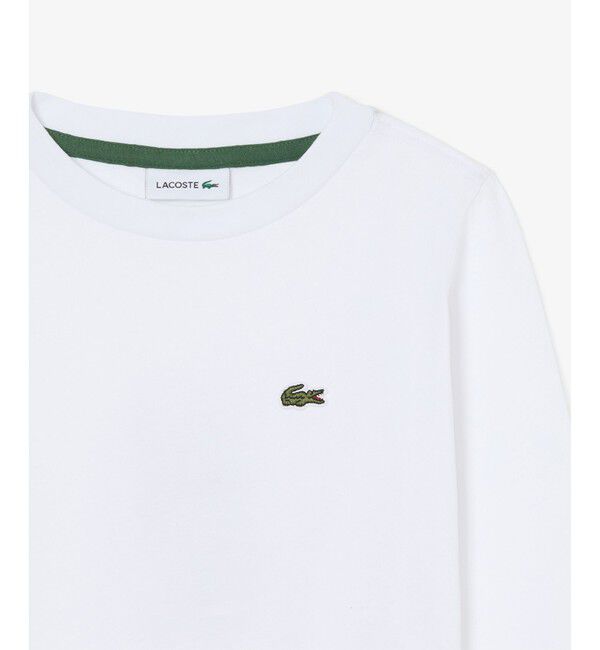 LACOSTE「【EC only】JUNIORベーシックワニロゴパッチ長袖Tシャツ」|Tシャツ・カットソー|
