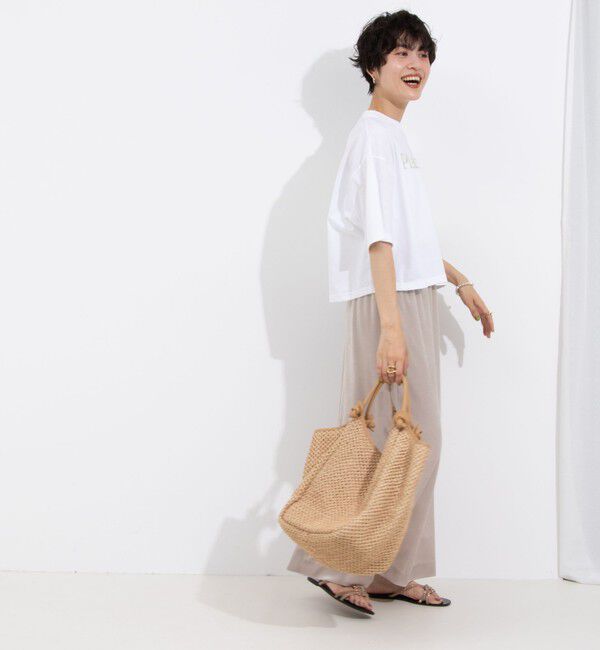 NOLLEY'S「ウォッシャブルベロアセミタイトスカート」|タイト|