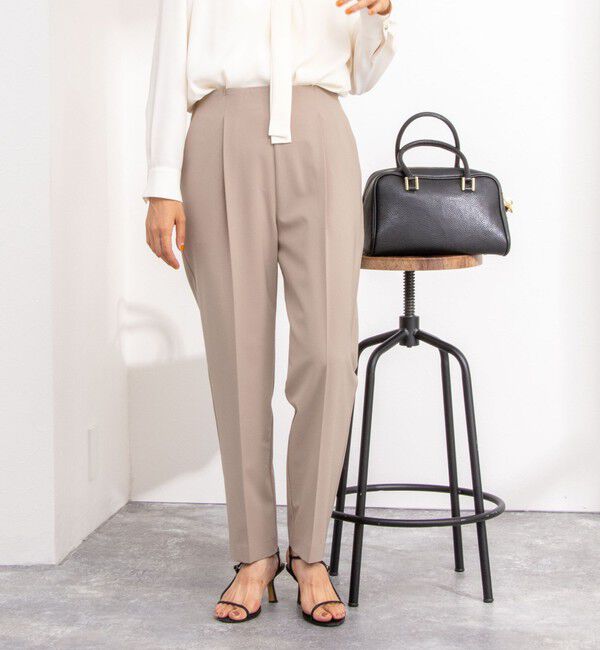 NOLLEY'S sophi「ウォッシャブルストレッチツイルインゴムパンツ」|チノ|