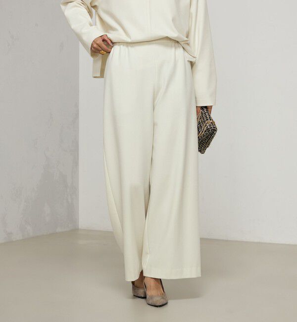 NOLLEY'S「《セットアップ対応》ウォッシャブル両面起毛イージーワイドパンツ」|その他|