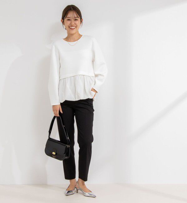 NOLLEY'S sophi「ウォッシャブルウール調サージテーパードパンツ」|その他|