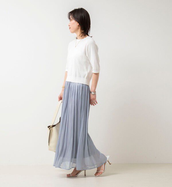 NOLLEY'S「シャインサテン楊柳スカート」|スカート|