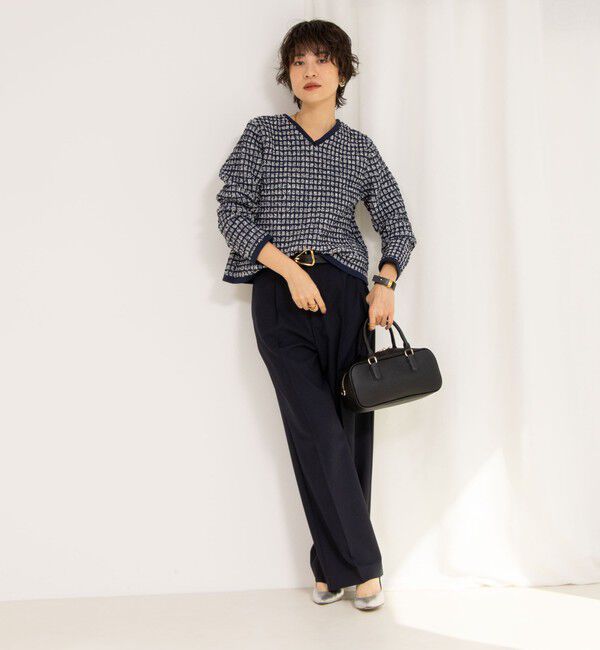 NOLLEY'S「《セットアップ対応》ウォッシャブル高機能麻調愛されワイドパンツ」|その他|