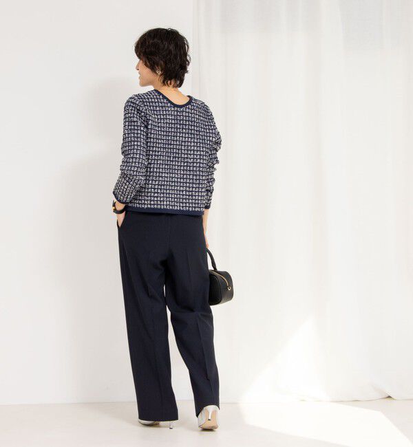 NOLLEY'S「《セットアップ対応》ウォッシャブル高機能麻調愛されワイドパンツ」|その他|