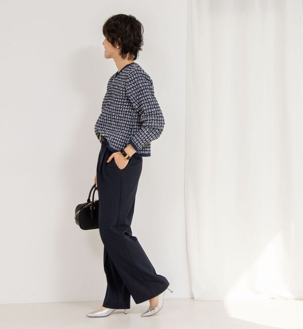 NOLLEY'S「《セットアップ対応》ウォッシャブル高機能麻調愛されワイドパンツ」|その他|