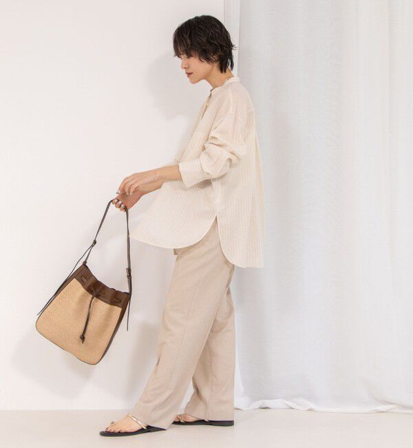 NOLLEY'S「《セットアップ対応》ウォッシャブル高機能麻調愛されワイドパンツ」|その他|