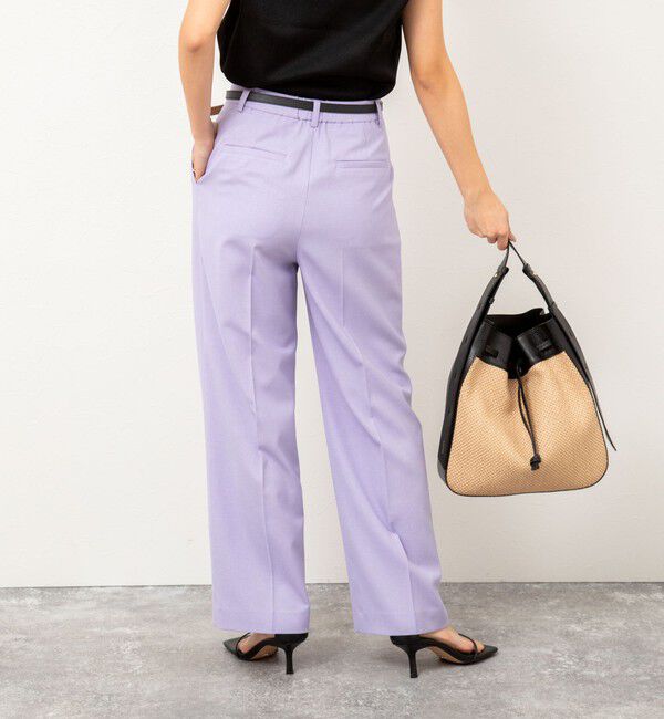 NOLLEY'S「《セットアップ対応》ウォッシャブル高機能麻調愛されワイドパンツ」|その他|