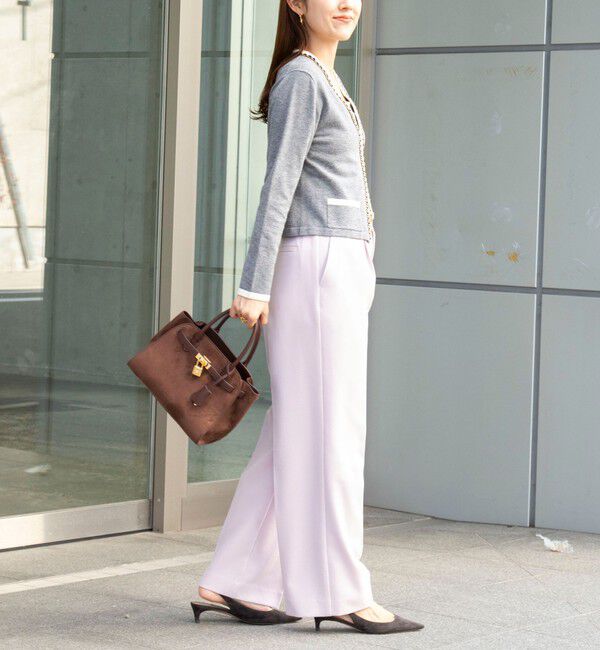 NOLLEY'S「ウォッシャブルウール調愛されセミワイドパンツ」|その他|