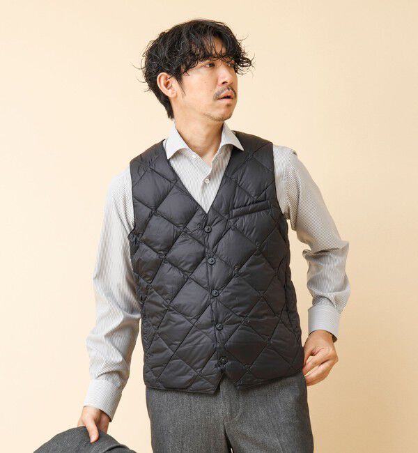 NOLLEY'S goodman「【TAION/タイオン】SINGLE SNAP BUTTON DOWN GILET 25AW」|ダウンベスト・ベスト|