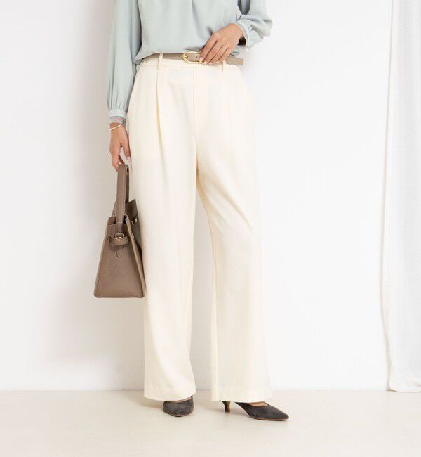 NOLLEY'S「ウォッシャブル裏起毛イージーワイドパンツ」|その他|