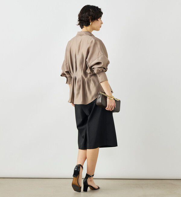 NOLLEY'S「ウォッシャブルパール釦スキッパータックブラウス」|シャツ・ブラウス|