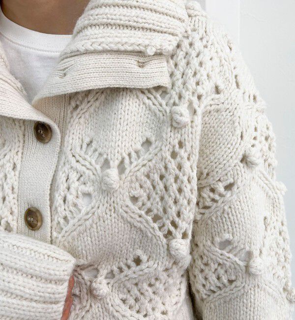 fredy emue「ポップコーンハイネックカーディガン」|ニット・セーター|